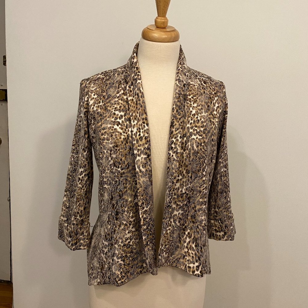 Alberto Makali Leopard print/animal stretch blazer